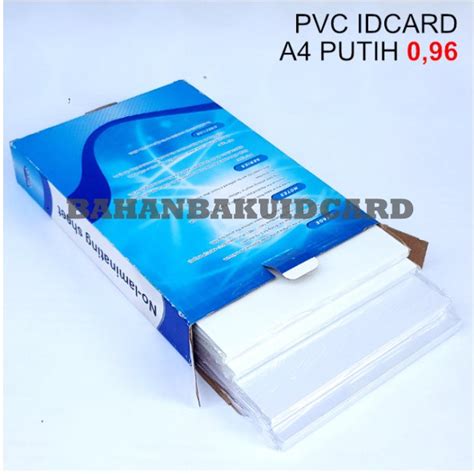 Jual Bahan Pvc Instant Inkjet Putih Bahan Idcard Instant Ukuran A