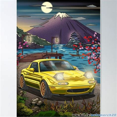 Nippon Jdm Mazda Mx Miata Poster Picture Metal Print Paint By