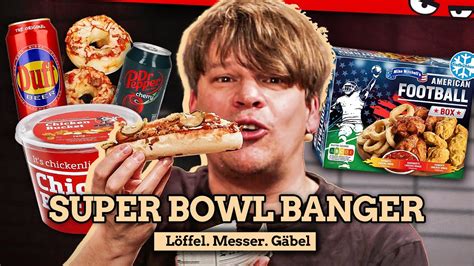 SUPER BOWL XXL USA Special Snacks aus dem Discounter Löffel Messer