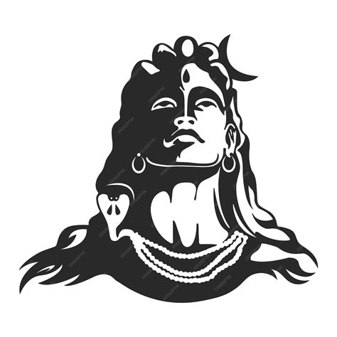 Premium Vector Adiyogi Shiva Mahadev Vector Drawing Illustration