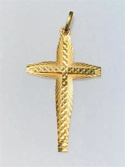 Croix Ancienne En Or Jaune Carats Eur Picclick Fr