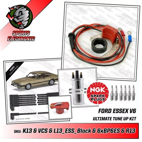 Ford Essex V6 Ultimate Ignition Tune Up Kit With Ht Leads And Ngk Spark Plugs £89 95 Picclick Uk