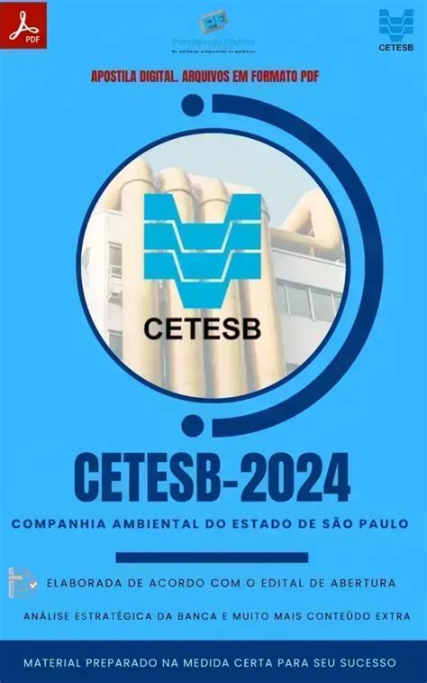 Provimento Efetivo Concursos Apostila CETESB 2024 Técnico