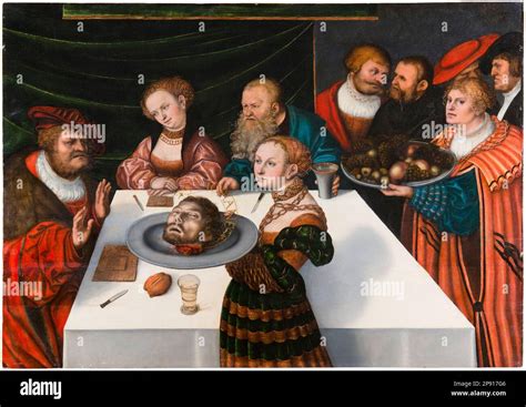 Lucas Cranach El Viejo La Fiesta De Herodes Pintura En T Cnica Mixta