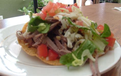 Shredded Beef Tostadas A Fiesta On A Plate Mexicrave