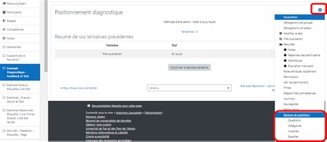Comment Utiliser La Banque De Questions Dans L Activit Test Cr Er Des
