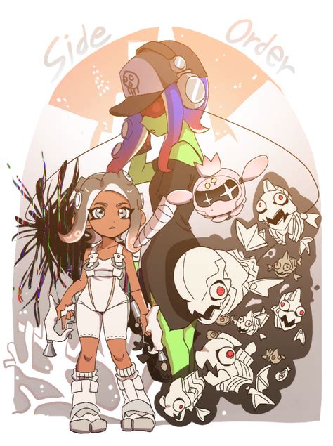 Octoling Octoling Girl Agent 8 Dedf1sh And Pearl Drone Splatoon And 2 More Drawn By Dede