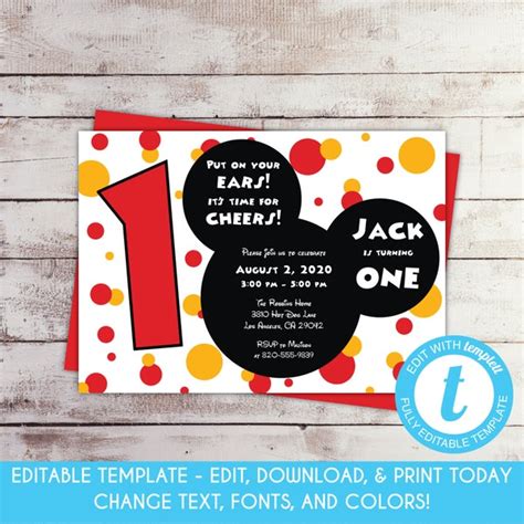 Polka Dot Invites Etsy