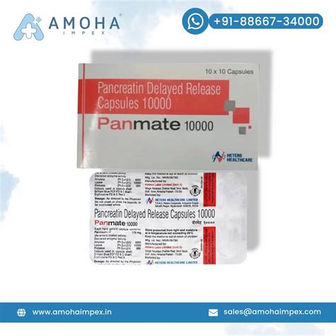 Pancreatin Dr Capsule Panmate Mg Capsule Dr At Rs Stripe