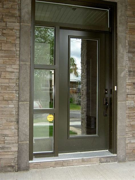 Front Door With Clear Glass Sidelights Glass Designs