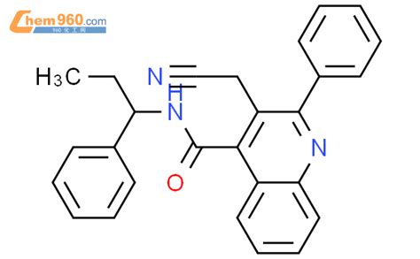 916481 68 0 4 QUINOLINECARBOXAMIDE 3 CYANOMETHYL 2 PHENYL N 1