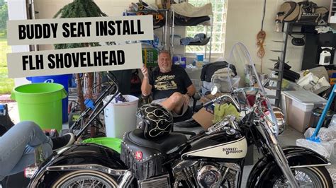 Shovelhead FLH Buddy Seat Install Pt 1 YouTube