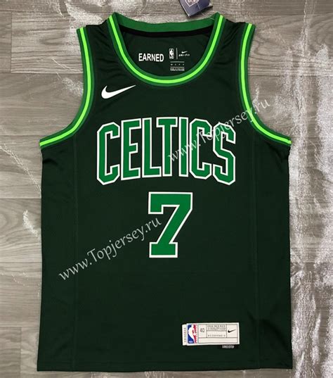 2021 2022 Earned Edition Boston Celtics Dark Green 7 Nba Jersey 311