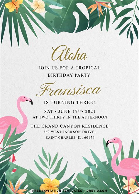 Free Printable Summer Birthday Party Invitations Free Printable Templates