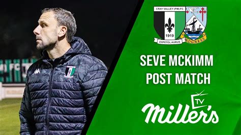 POST MATCH INTERVIEW Steve McKimm Gives His Views On 2 2 Draw Against