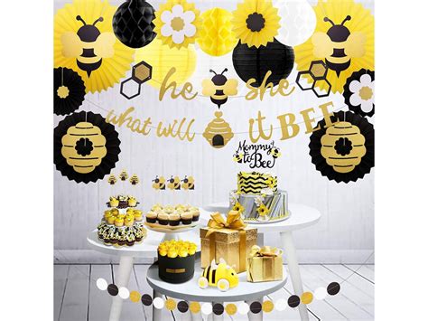 Pcs Bee Party Decorations Theme For Gender Reveal St Etsy