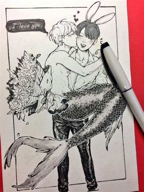 KookV KookTae Picture Of KookTae Jikook Fan Art Bts Fanart