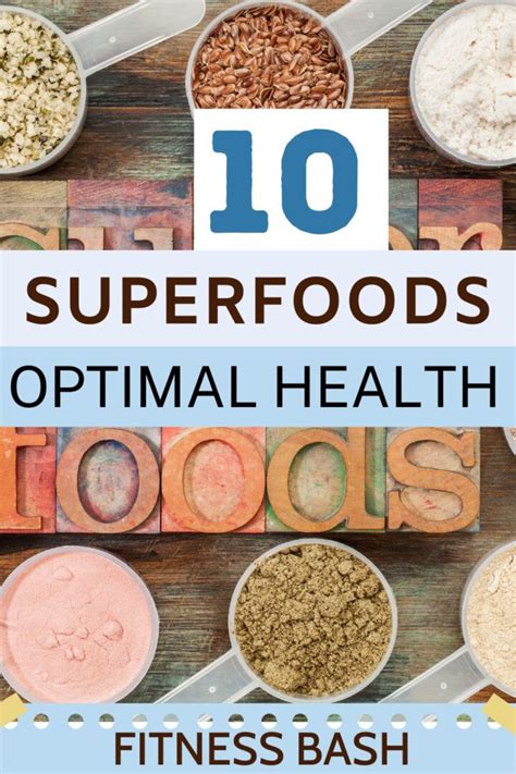 Top 10 Superfoods For Optimal Health And Wellness Fitness Bash