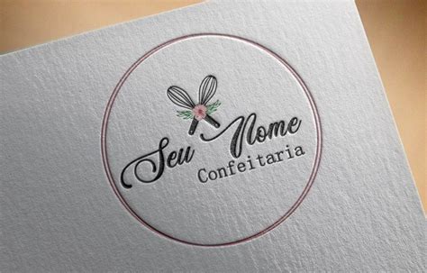 Logotipo Confeitaria PRÉ CRIADO PRONTA ENTREGA no Elo7 Connect