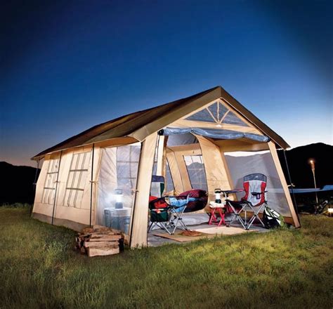 Giant House Shaped Tent With a Front Porch - Fits 10 People Camping ...