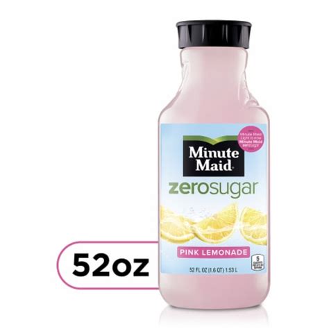 Minute Maid Zero Pink Lemonade No Sugar Added 52 Fl Oz Fred Meyer