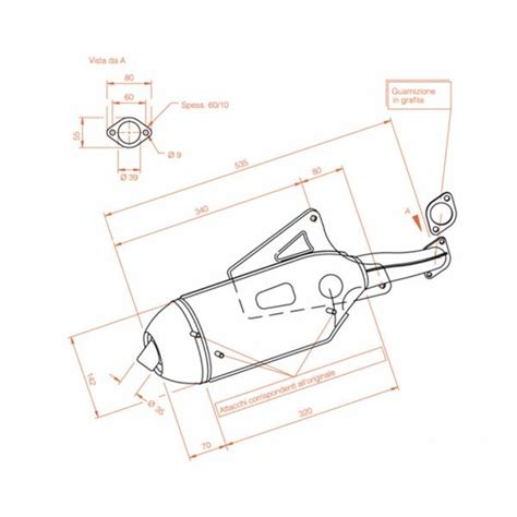 Leovince Sitoplus Complete Exhaust Steel Racing Piaggio Skipper