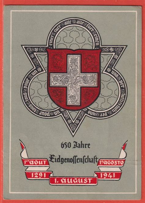 August Jahre Eidgenossenschaft Stempel Brunnen Kaufen