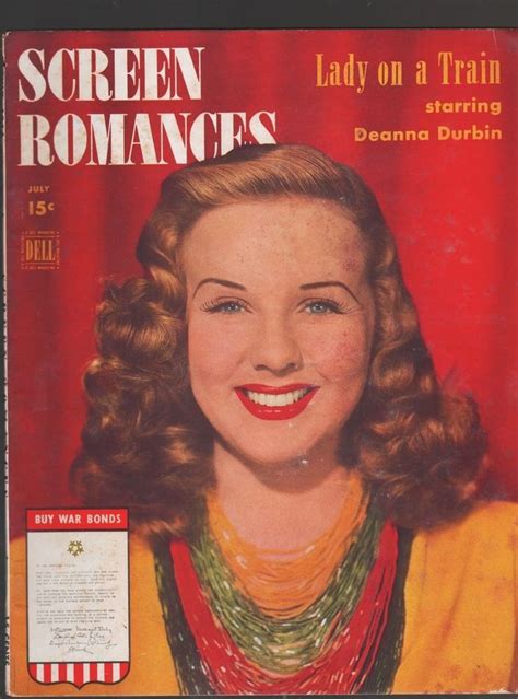 Screen Romances Magazine July 1945 Deanna Durbin Cover Free Shipping