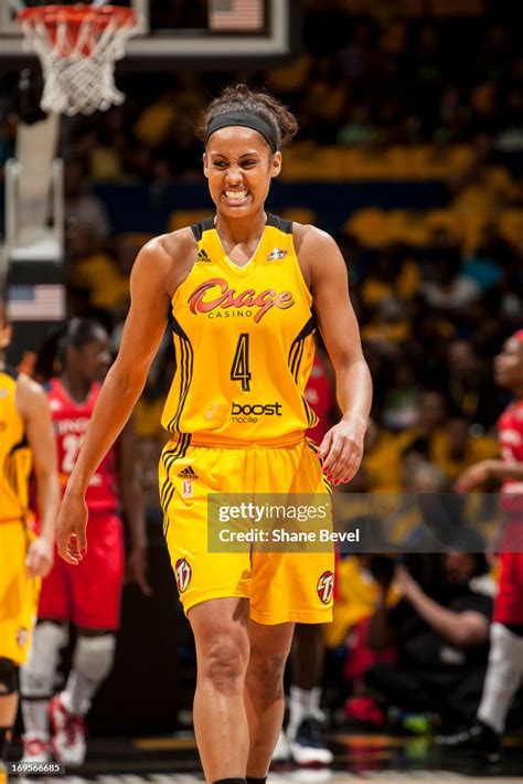 Skylar Diggins Of The Tulsa Shock Reacts To A Missed Shot Against The