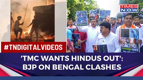 Tmc Wants To Remove Hindus Bjp Attacks Cm Mamata After Violent