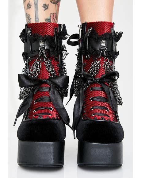 Demonia Earth Shaker Platform Boots Goth Shoes Pretty Shoes Cute Shoes