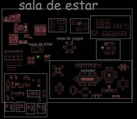 Bloques De Muebles En Dwg 7 38 Mb Librería Cad