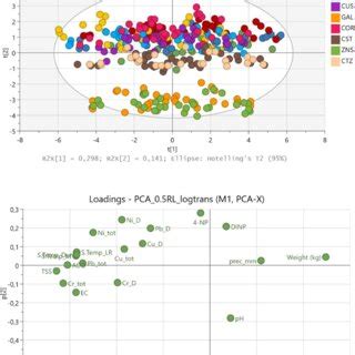 Score And Loading Plots From The Principal Component Analysis Pca