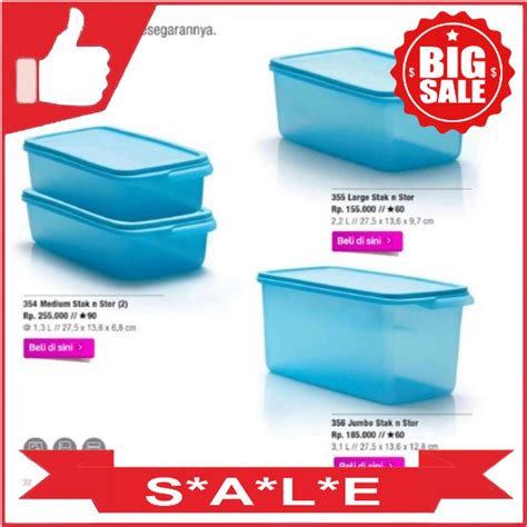 Jual Tupperware Sale Stak N Stor Pc Ukuran Cek Varian