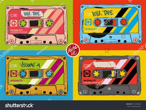 Vintage Audio Tapes Stock Vector (Royalty Free) 116798842 | Shutterstock