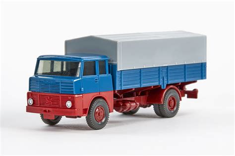 Wiking Modellarchiv Henschel Hs Pritschen Lkw Mit Aufsteckplane