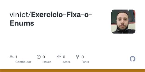 GitHub Vinict Exercicio Fixa O Enums