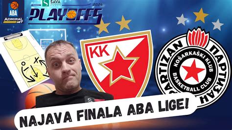 C ZVEZDA PARTIZAN FINALE ABA LIGE NAJAVA MEČA abaliga košarka