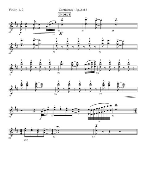 Confidence Choral Anthem Satb Violin Sheet Music Pdf Lifeway Choral