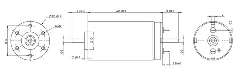 V Mm Dual Shaft Coreless Motor Rpm Ric Dt Ric Motor