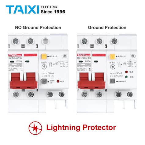 Dz47le Residual Current Circuit Breaker With Surge Protector Rcbo Small