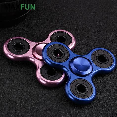 5colors New Edc Tri Spinner Fidget Toys Pattern Hand Spinner Metal