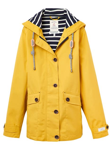 Joules Right As Rain Coast Waterproof Jacket In Yellow Lyst