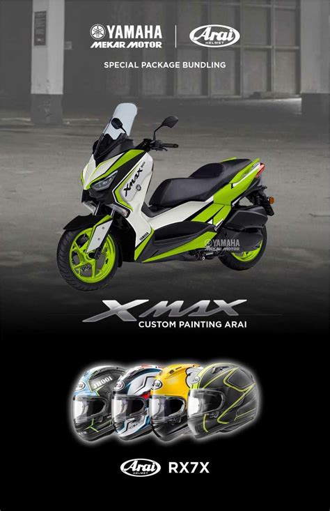 XMAX Painting Custom Arai Yamaha Mekar Motor