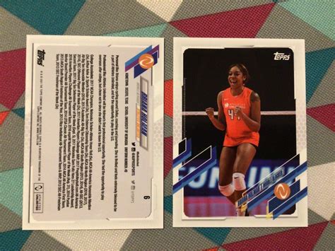 6 Briana Holman Rc Topps Set Break 2021 Athletes Unlimited Volleyball