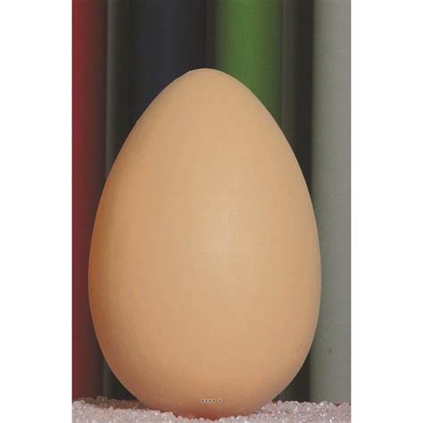 Oeuf brun artificiel en lot de 12 en Plastique soufflé H 170x100 mm