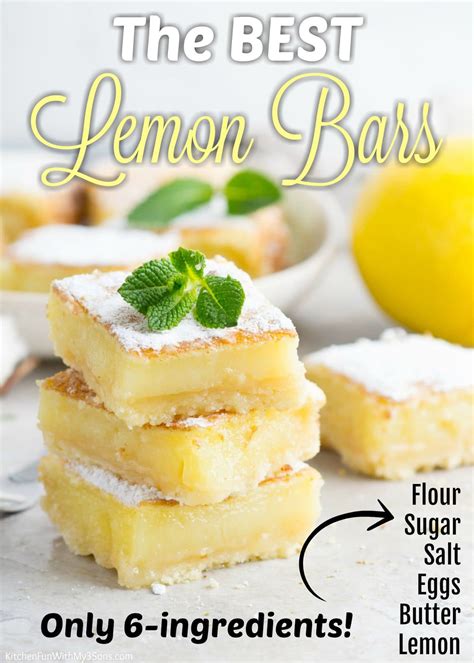 Best Lemon Bars With Shortbread Crust Kitchen Fun With My 3 Sons