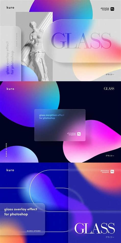 Glass Morphism Template Graphics Youworkforthem In Ui Design