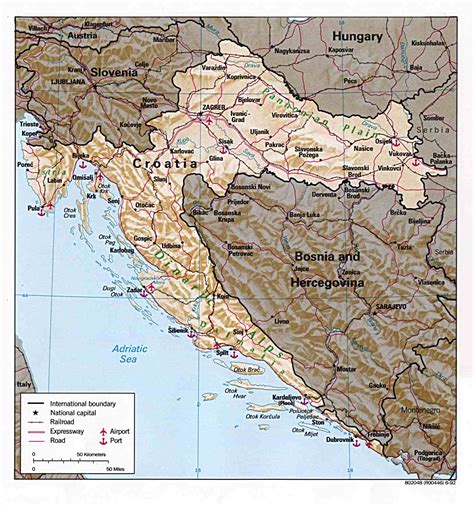 Maps Of Croatia Detailed Map Of Croatia In English Tourist Map