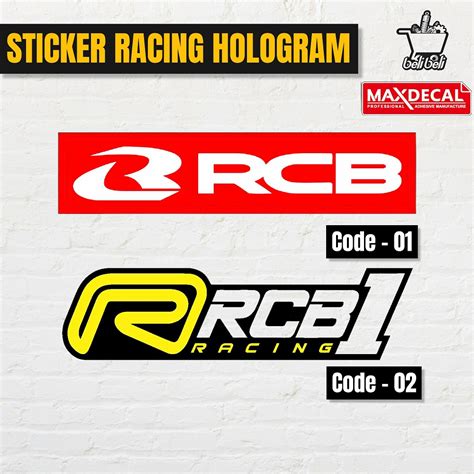 Jual Stiker Rcb Terbaru Stiker Racing Viral Terbaru Stiker Balap